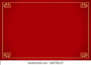 Background template with chinese new year pattern in red
