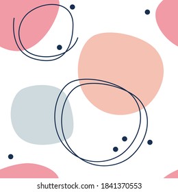 Background template with copy space, images design by abstract colored shapes, line arts