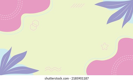 Background template with copy space for text and images design by abstract colored shapes, line arts