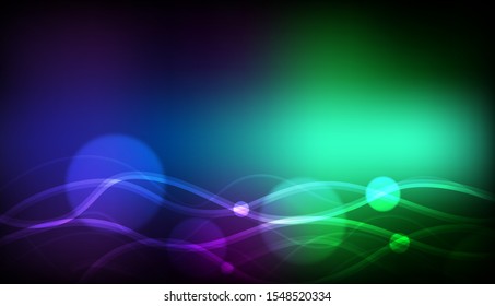 Background template design with colorful lights illustration