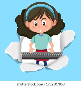 ピアノ 少女 のイラスト素材 画像 ベクター画像 Shutterstock