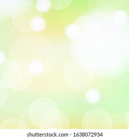 Diseño de plantilla de fondo con luces en la ilustración verde