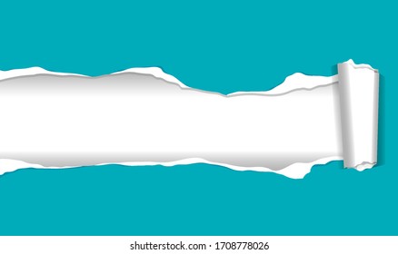 Background template design with ripping paper illustration