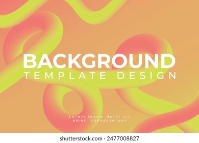 Diseño de Plantilla de fondo amarillo y naranja