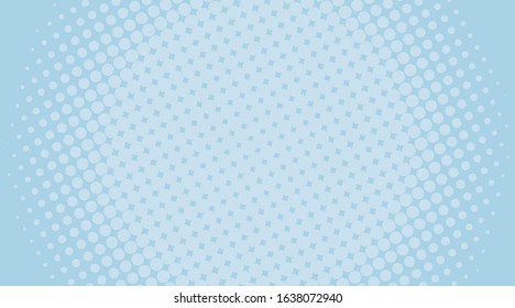 Plantilla de fondo con puntos en la ilustración de pared azul
