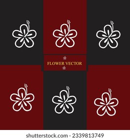 Background template with flower black and dark red colors. Editable vector banner for social media post, card, cover, invitation, poster, mobile apps, web ads