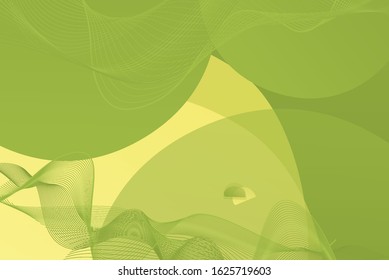 Background template with green abstract pattern illustration