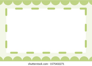 Background Template Green Dash Line Illustration Stock Vector (Royalty ...