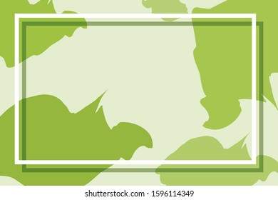 Background template with green patterns illustration