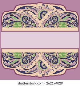 Background template for greeting text.
Abstract floral composition painted in warm colors, background decoration.