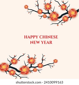 Background template happy chinese new year