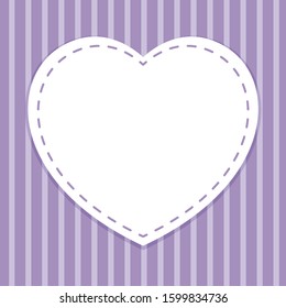Background template with heart frame illustration