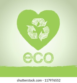 Background template with icons isolated on themes of ecology and environment/ eco