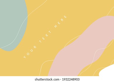 Background template with liquid elements in pastel colors