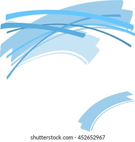 Background template made of abstract green gradients