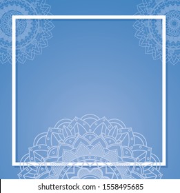 Background template with mandala designs illustration