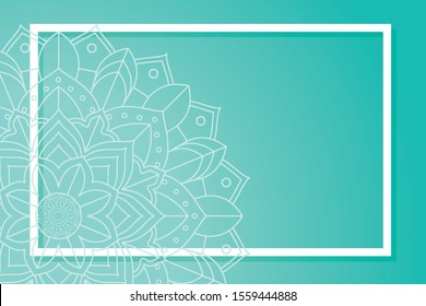 Background template with mandala designs illustration