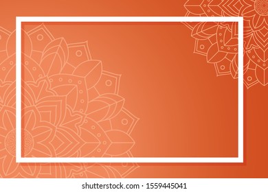 Background template with mandala designs illustration