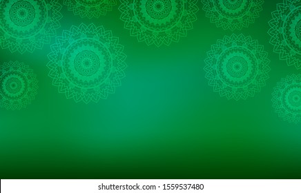 Background template with mandala designs illustration