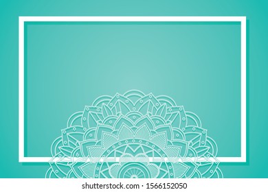 Background template with mandala designs illustration
