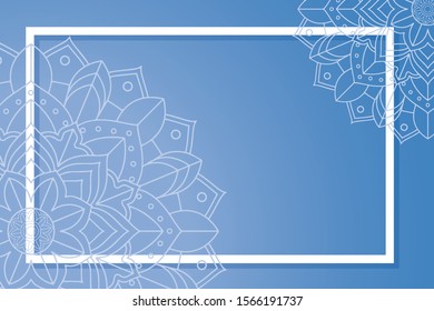 Hintergrundvorlage mit mandala-Designs, Illustration