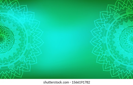 Background template with mandala designs illustration