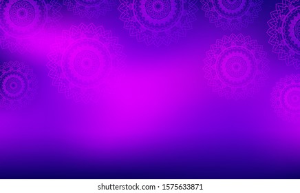 Background template with mandala designs illustration