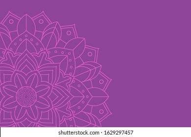 Background template with mandala designs illustration