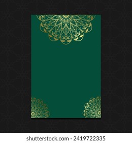 Background template with mandala pattern design