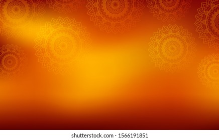 Background template with mandala patterns illustration