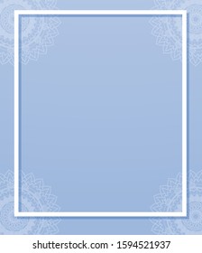 Plantilla de fondo con ilustración de patrones de mandala