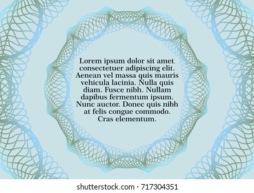Background template in modern blue design with abstract polygonal shapes, white line design, place for text, flyer, poster, leaflet, cover design, vector EPS 10