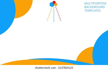 Background template for multipurpose banner or social media