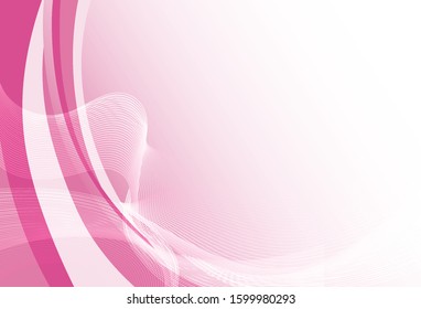 Background template with pink theme illustration