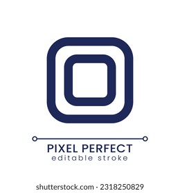 Background template pixel perfect linear ui icon. Video editing platform. Footage change. Premade layout. GUI, UX design. Outline isolated user interface element for app and web. Editable stroke