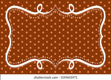 Background template with polka dot patterns illustration