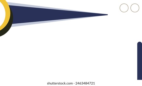 background or template for powerpoint or banner or zoom background with flat illustration style and wave abstract ornaments with place for logo, easy to edit