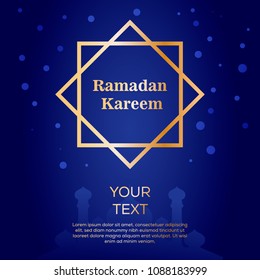 Background Template Ramadan kareem