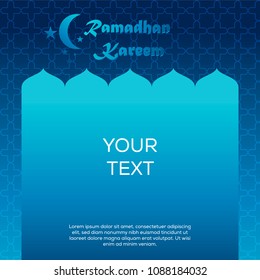Background Template Ramadan kareem