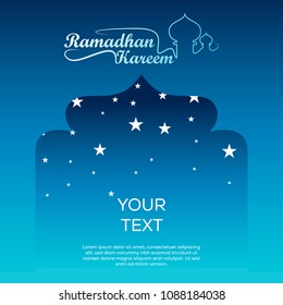 Background Template Ramadan kareem