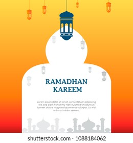 Background Template Ramadan kareem