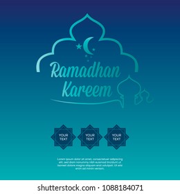 Background Template Ramadan kareem