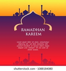 Background Template Ramadan kareem