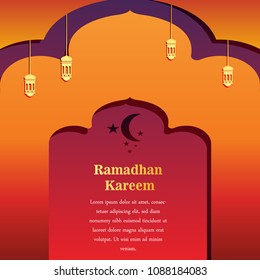 Background Template Ramadan kareem