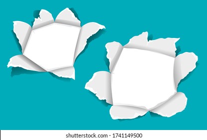 Hintergrund-Vorlage mit Ripping-Papier-Abbildung