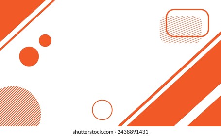 background template with a simple design with an orange striped motif