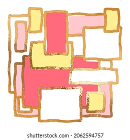 Background template for social media post.Creative handdrawn doodle feed 