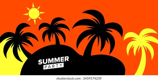 background template summer collections with empty space for text design