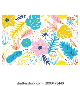 background template with a summer concept