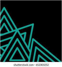 Background template with triangular concept